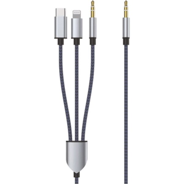 کابل AUX سه کاره KF SENIOR مدل A-400